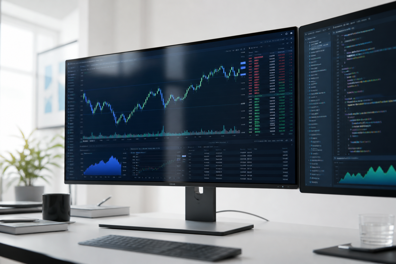 Trading terminal and algorithmic development environment
